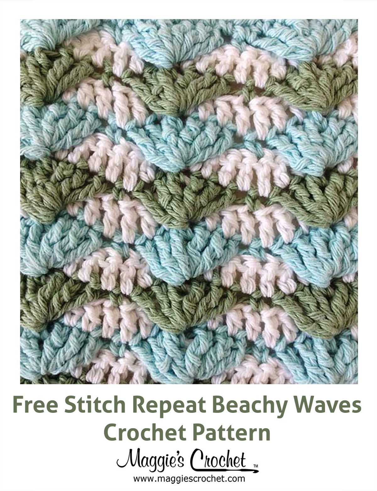 Chinese wave stitch knitting pattern