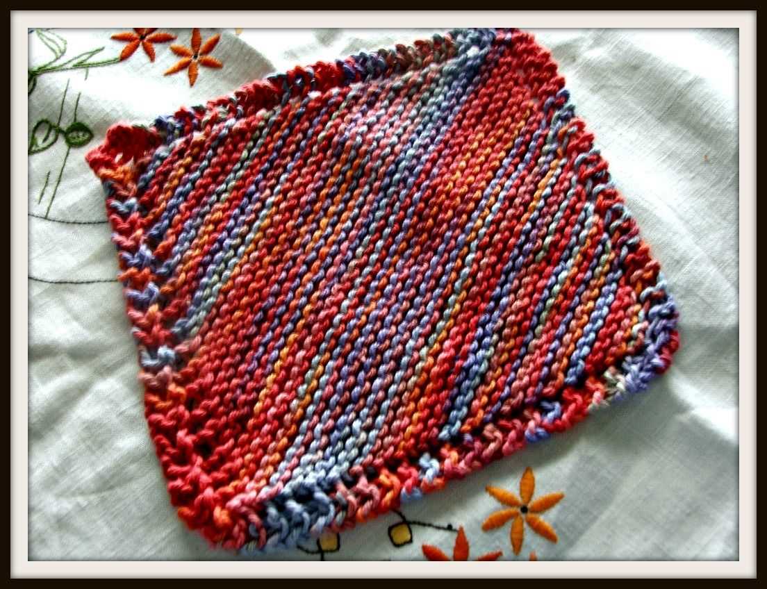 How to knit dishcloths free patterns