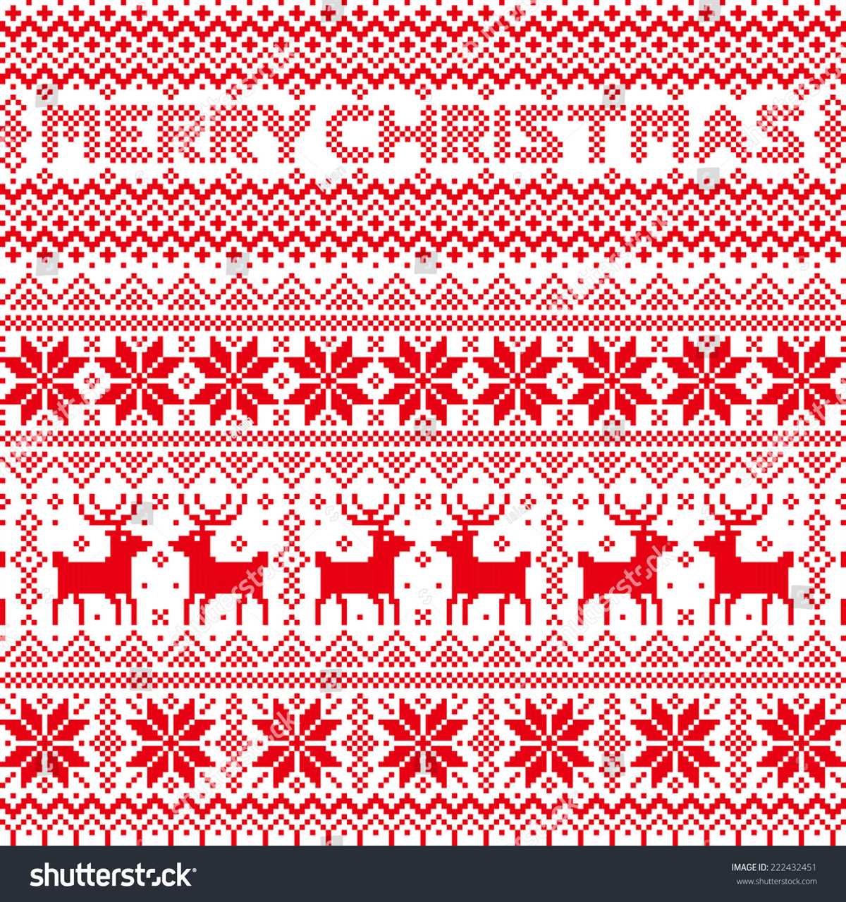 Christmas knit sweater patterns