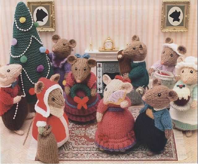 Christmas mouse knitting pattern free