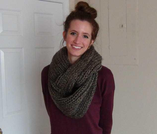 Chunky infinity scarf knitting pattern free