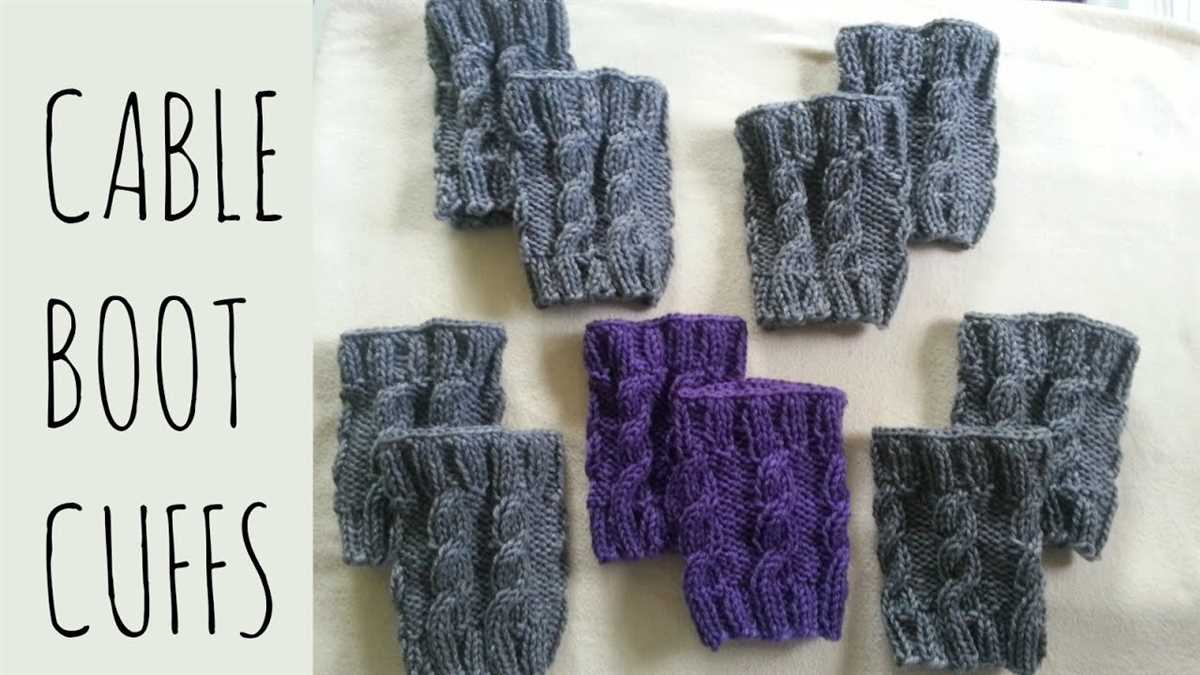 Chunky knit leg warmers free pattern