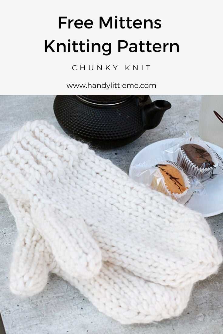 Chunky knit mittens patterns free