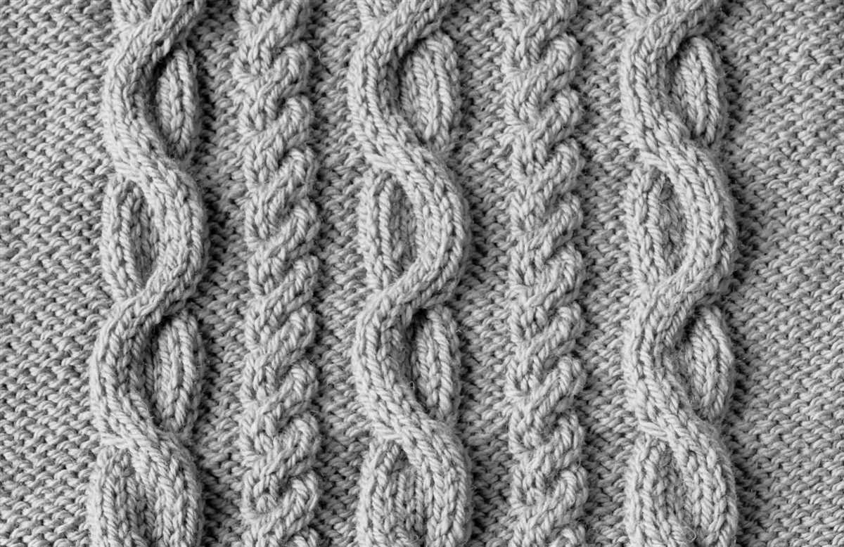 Chunky cable knit scarf pattern