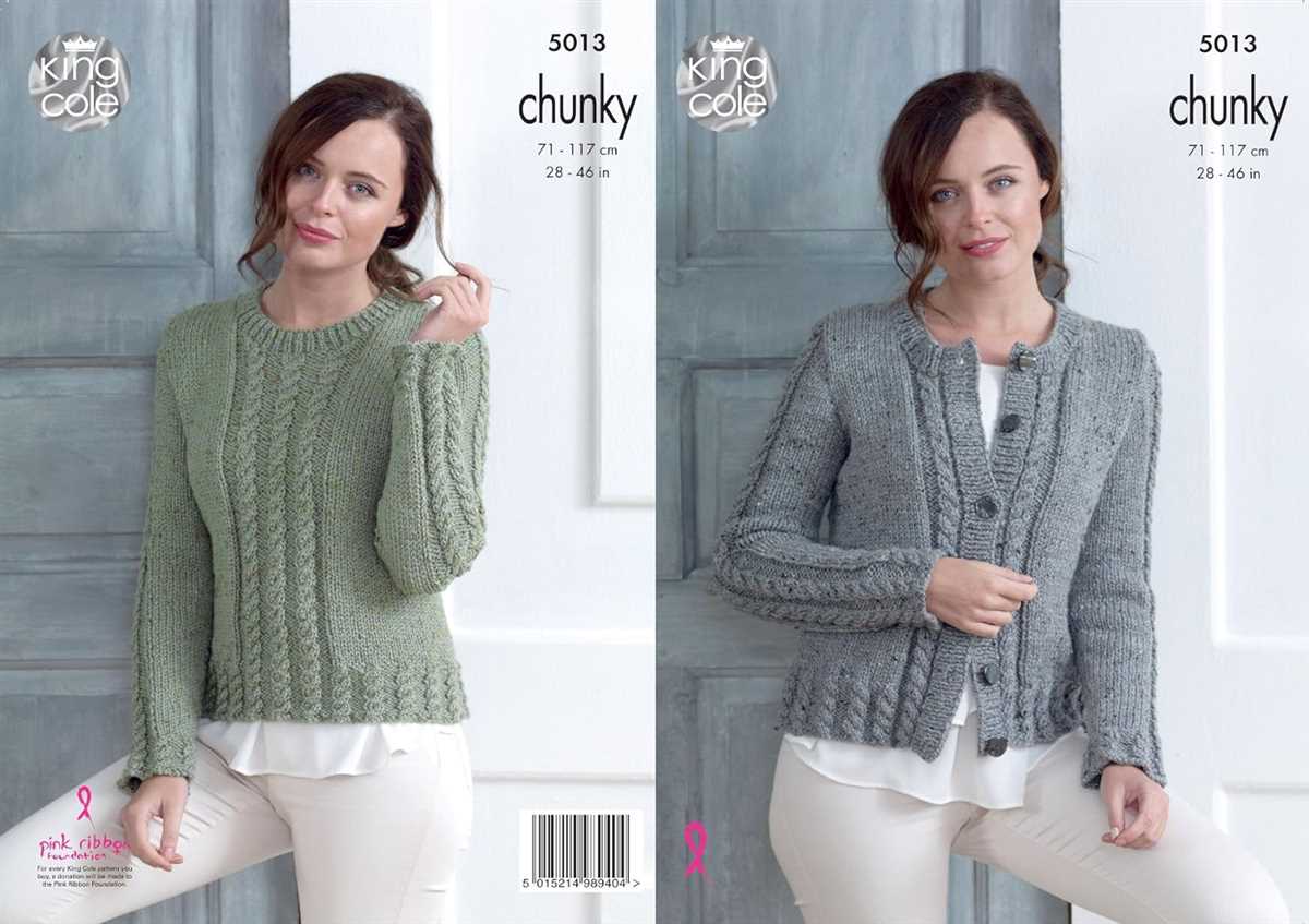 Chunky cardigan knit pattern