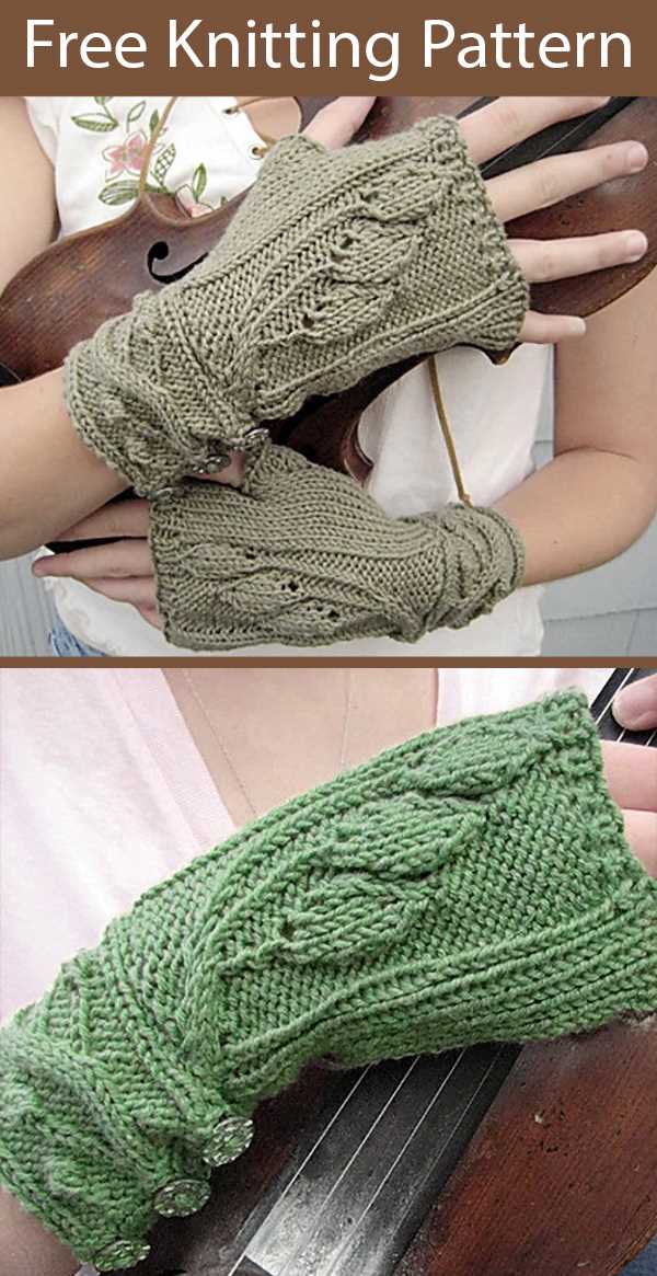 Chunky fingerless gloves knitting pattern free