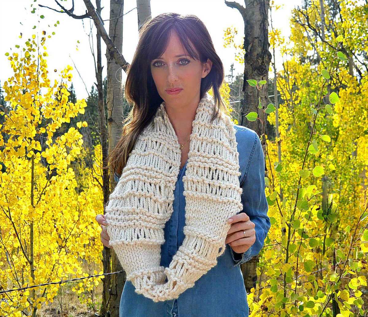 Chunky infinity scarf knitting pattern free