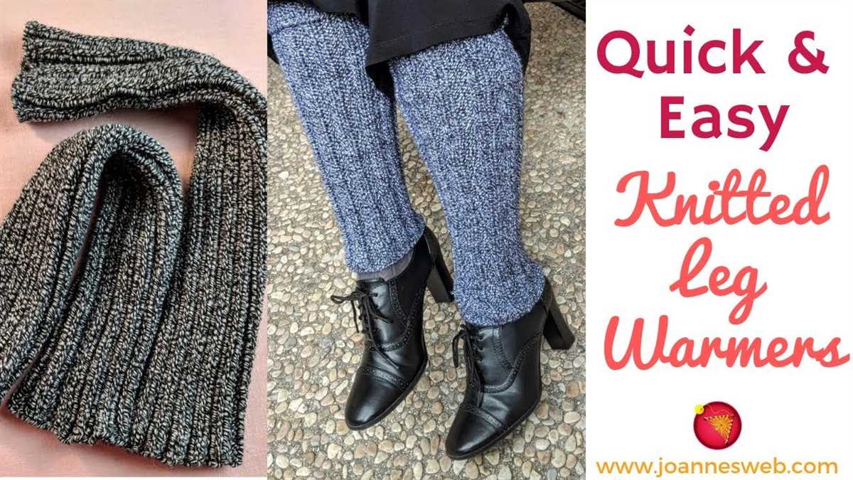 Chunky knit leg warmers free pattern