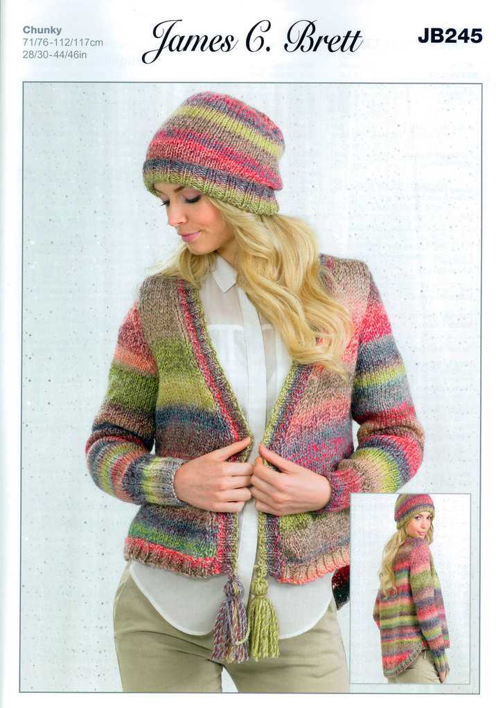 Chunky knit pattern cardigan