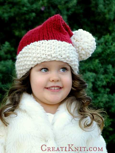 Chunky knit santa hat pattern free