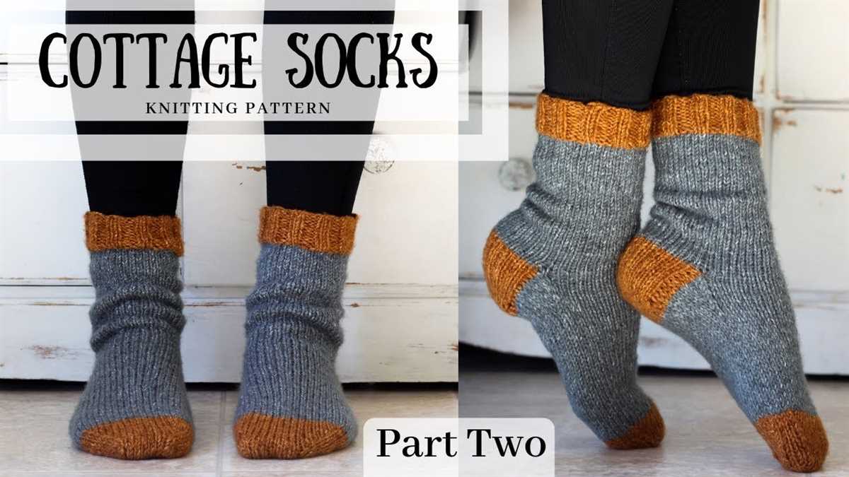 Chunky knitted socks pattern