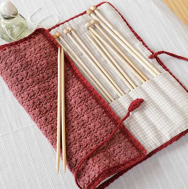 Circular knitting needle case pattern free