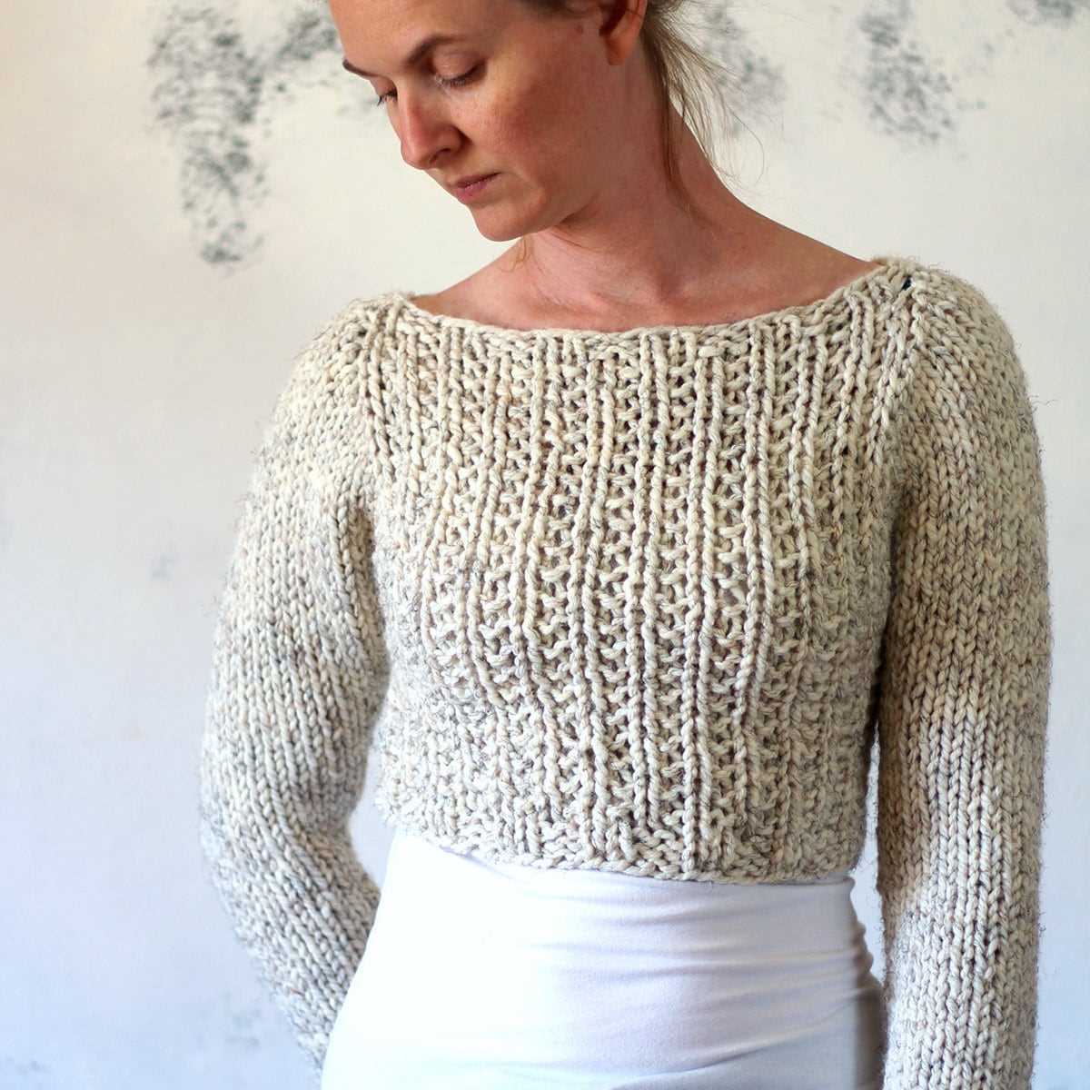 Knit cropped sweater pattern free