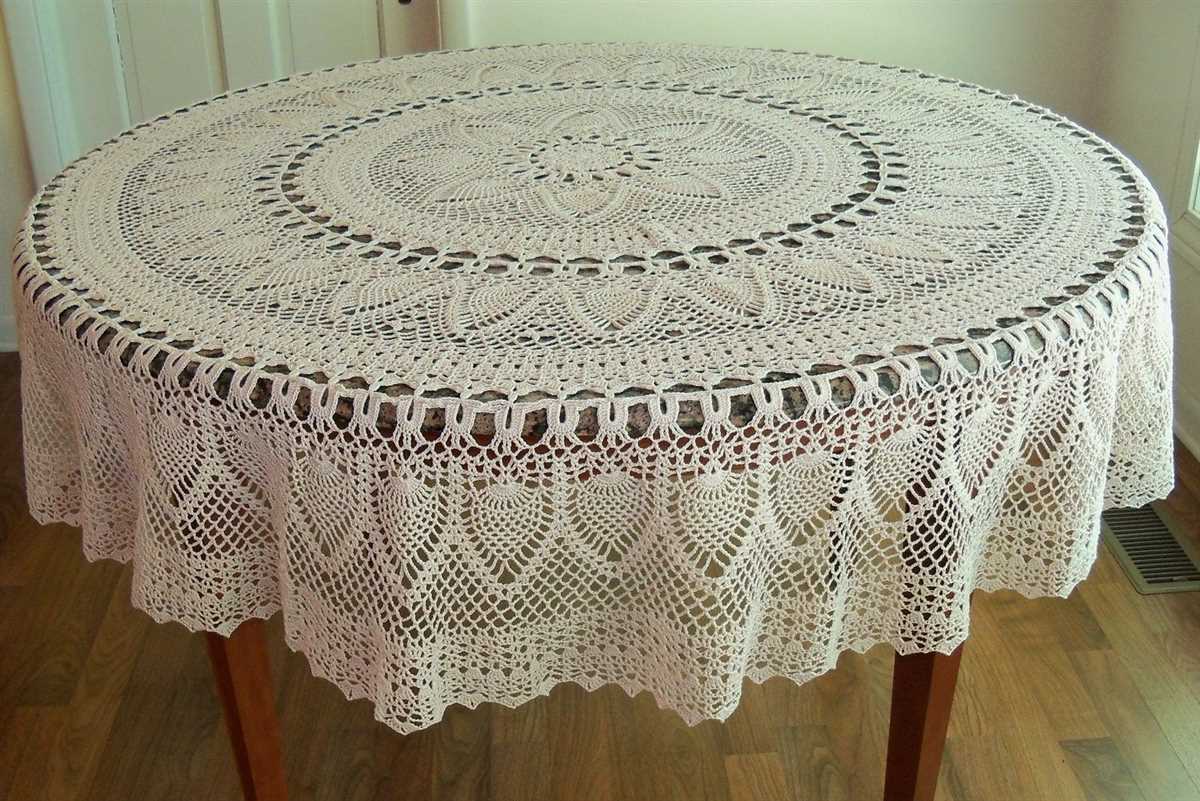 Knitting tablecloth pattern