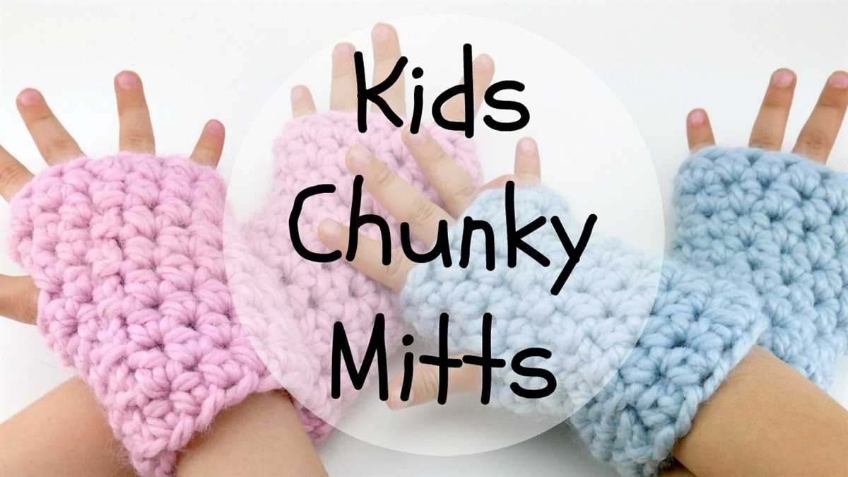 Easy chunky mitten knitting pattern