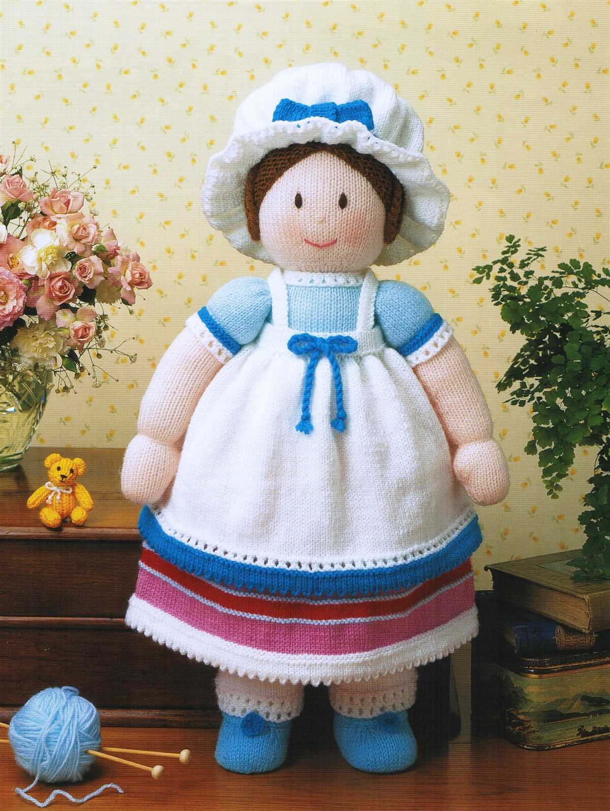 Easy rag doll knitting pattern