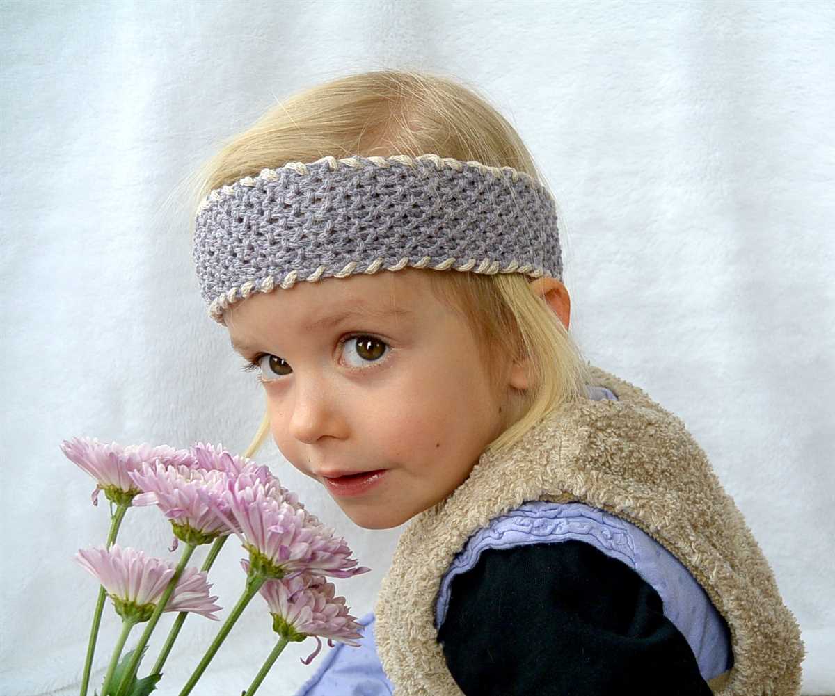 Seed stitch knitted headband pattern