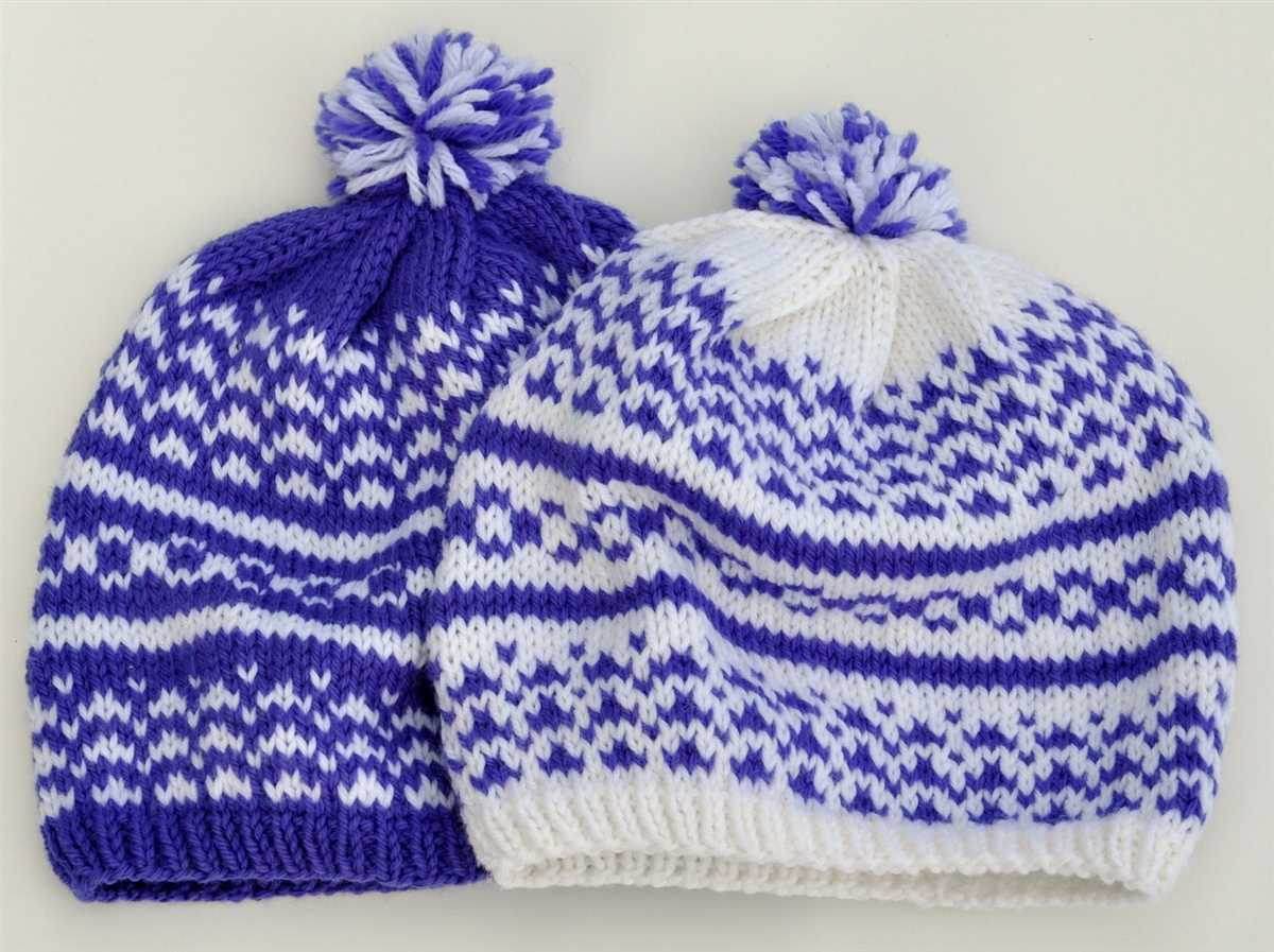 Colorwork hat knitting pattern free