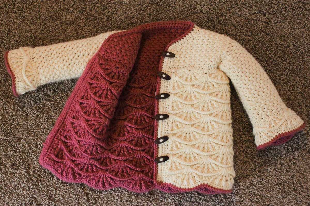 Colour block cardigan knitting pattern