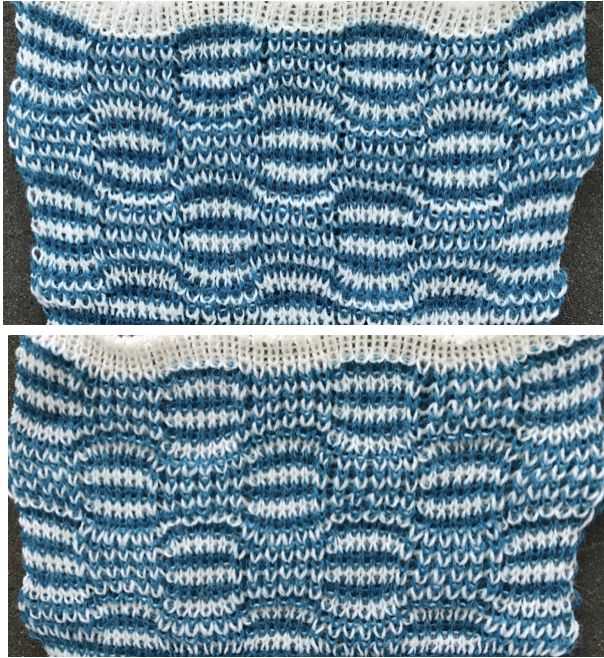 Convert hand knitting pattern to machine knitting