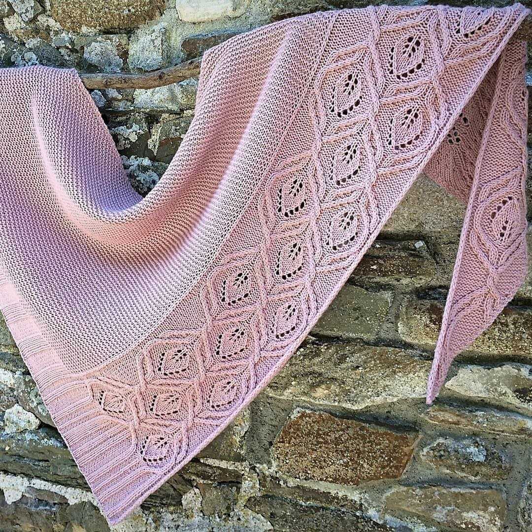 Cotton shawl knitting pattern