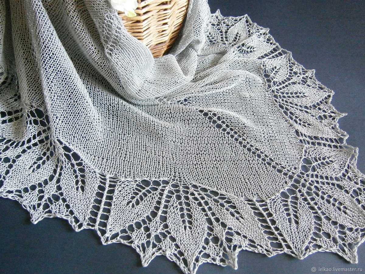 Cotton shawl knitting pattern