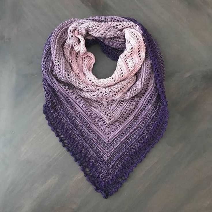 Cotton shawl knitting pattern