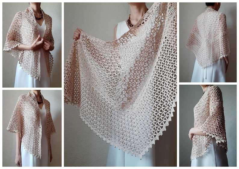 Cotton shawl knitting pattern