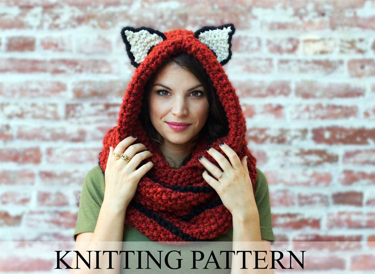 Cowl hood knitting pattern