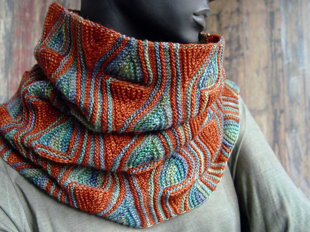 Cowl scarf pattern knit