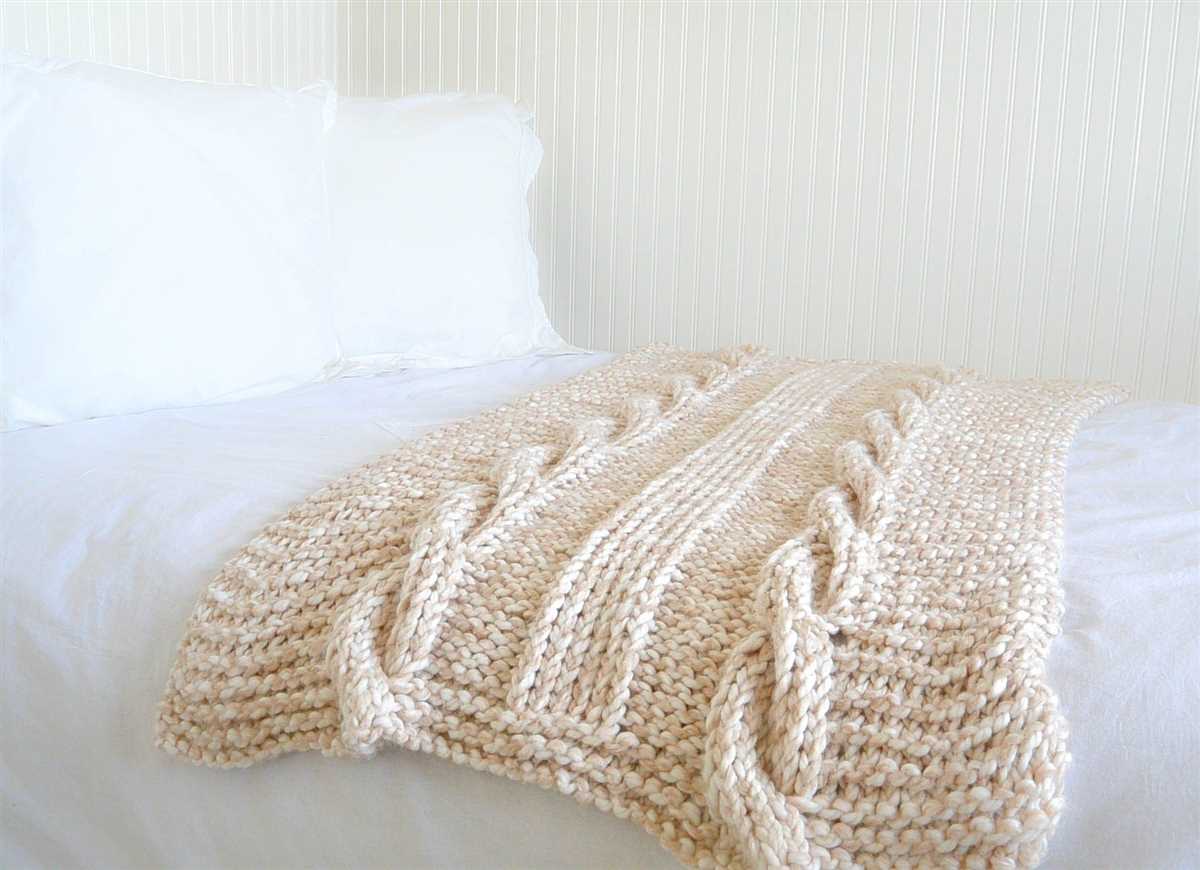 Patterns for knitted throws and blankets