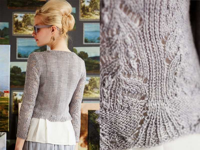 Crop top cardigan knitting pattern