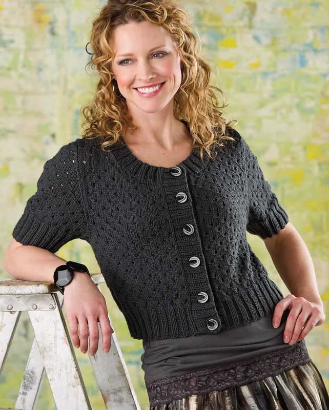 Cropped cardigan knitting pattern free