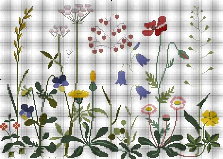 Cross stitch pattern knitting