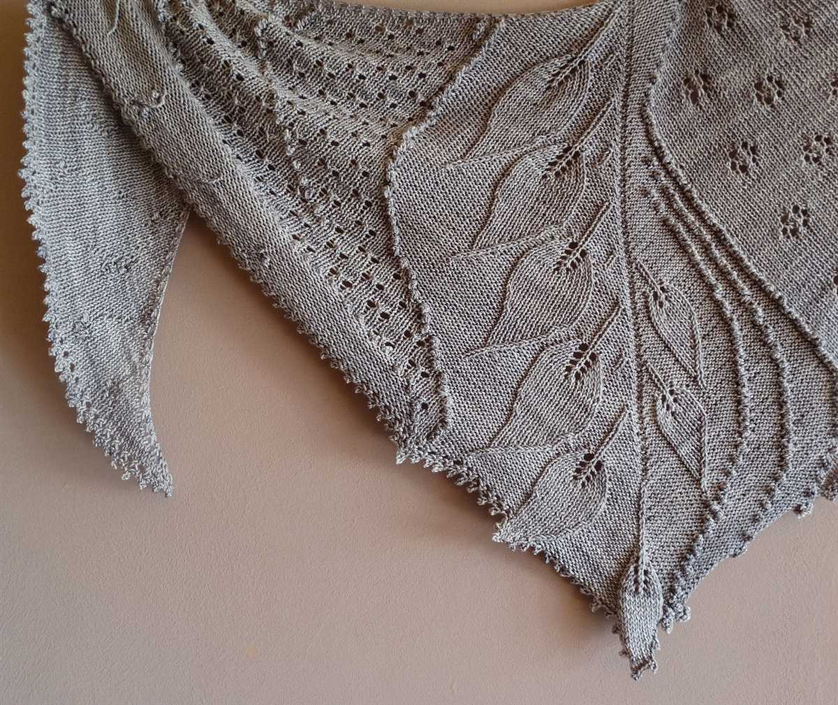 Cotton shawl knitting pattern