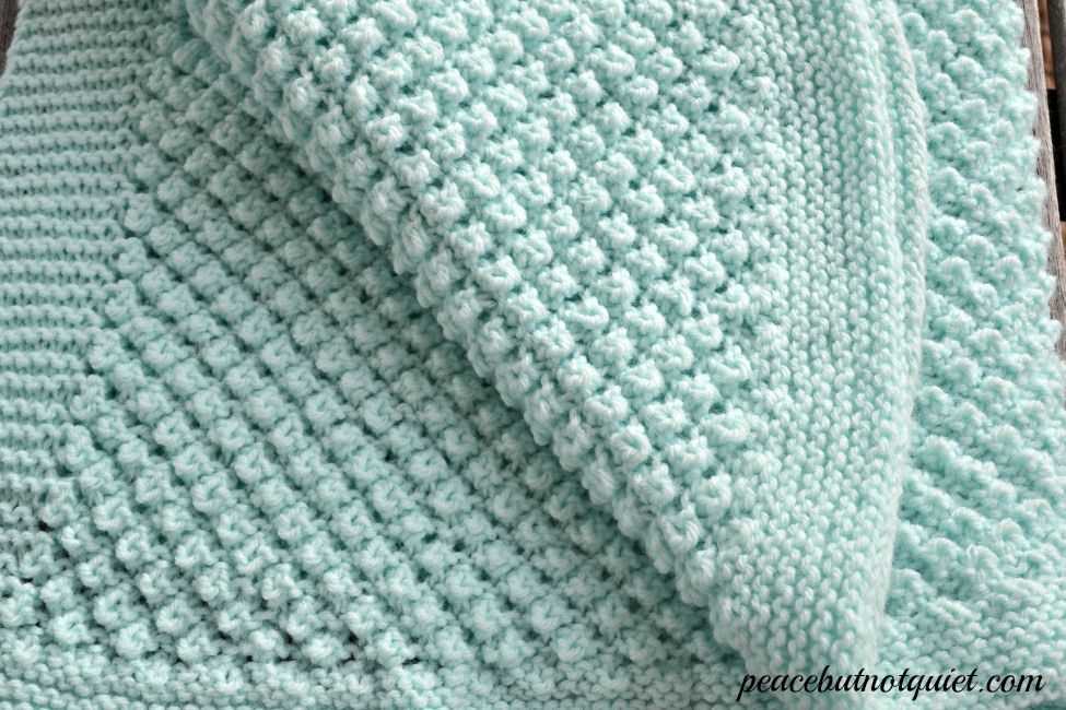 Popcorn stitch knitting pattern