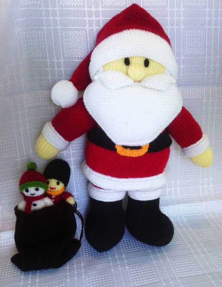 Santa claus knitting pattern free