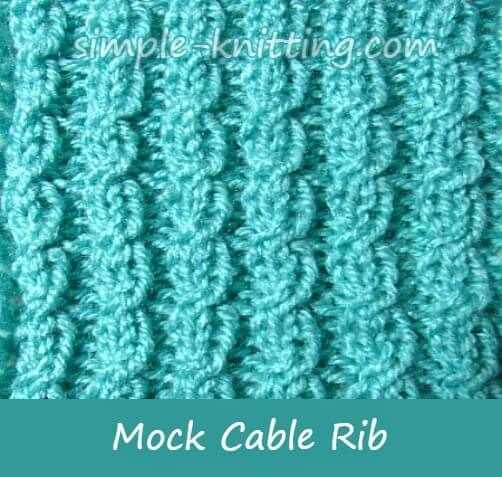 Cable stitch knit hat pattern