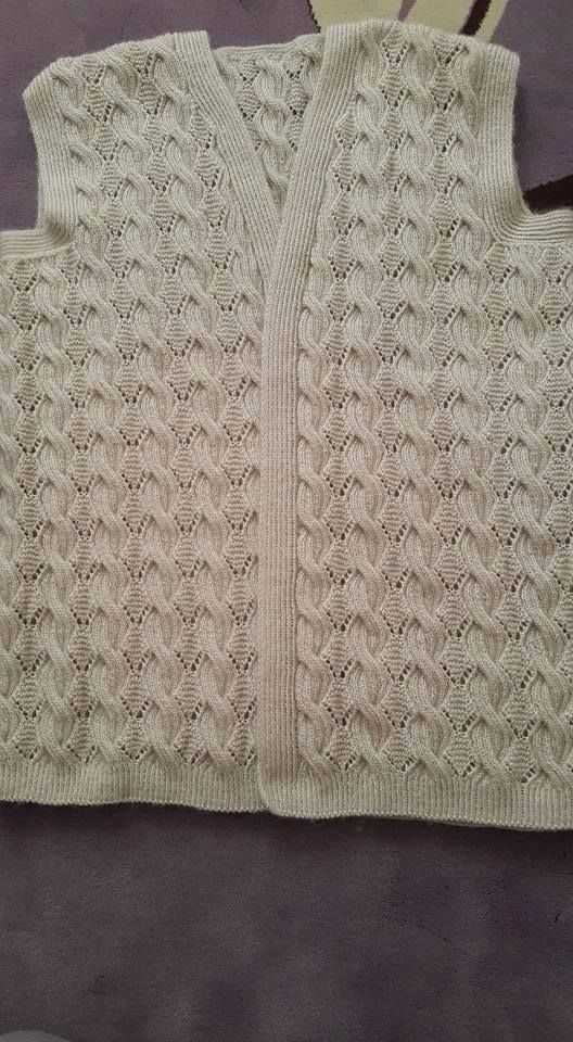 Knitted women's vest pattern free