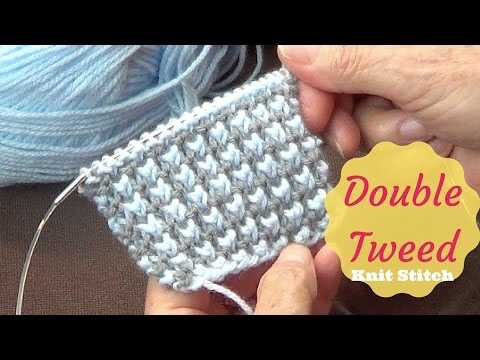 Double tweed knit stitch pattern