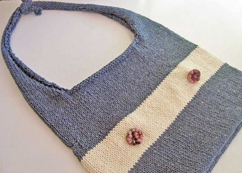 Knitted farmers market bag pattern