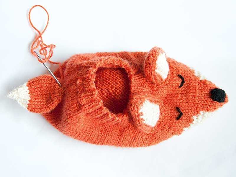 Free fox toy knitting pattern