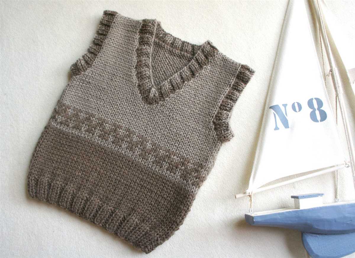 Child's vest pattern knitting