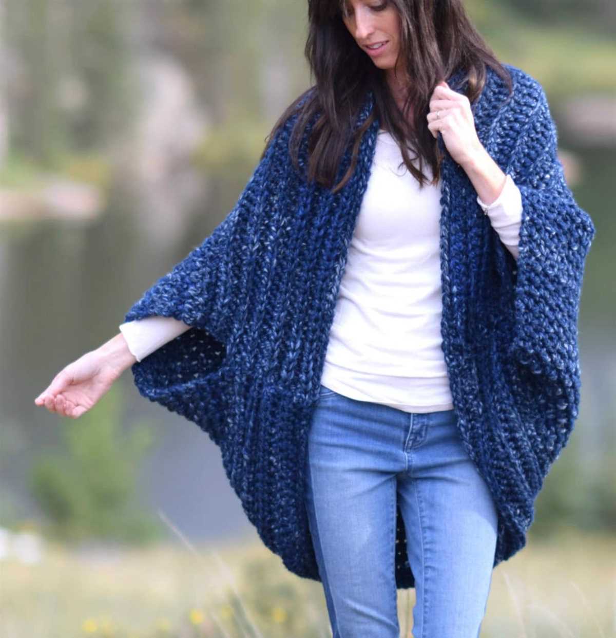 Free knit cocoon sweater pattern