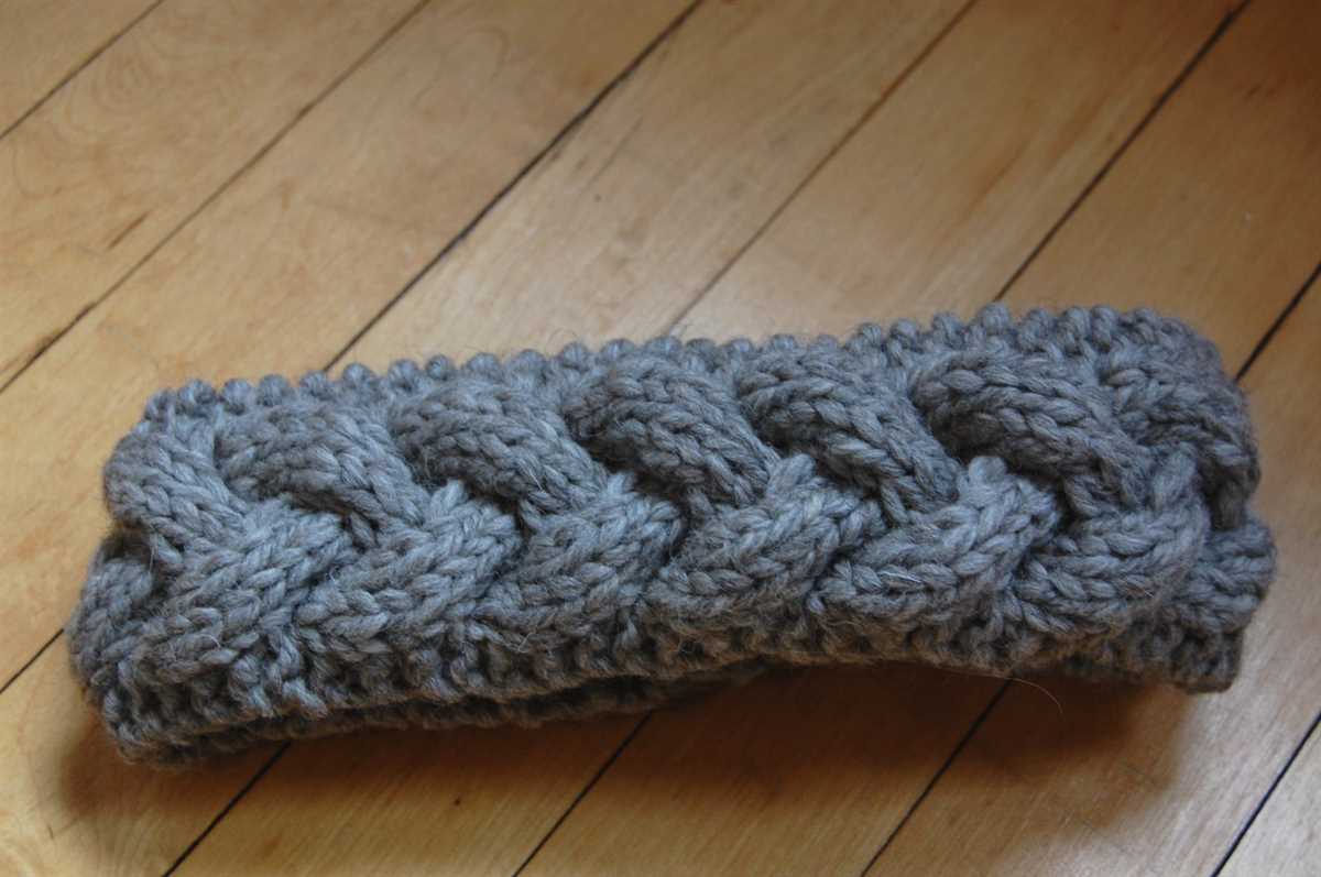 Cable knit headband pattern free uk