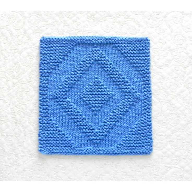 Diamond blanket knitting pattern