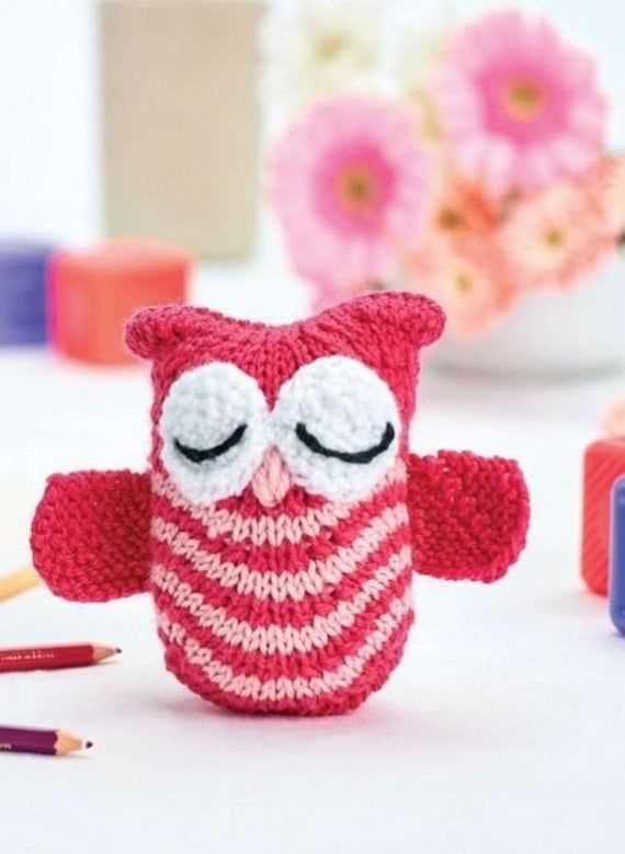 Tiny owl knitting pattern free