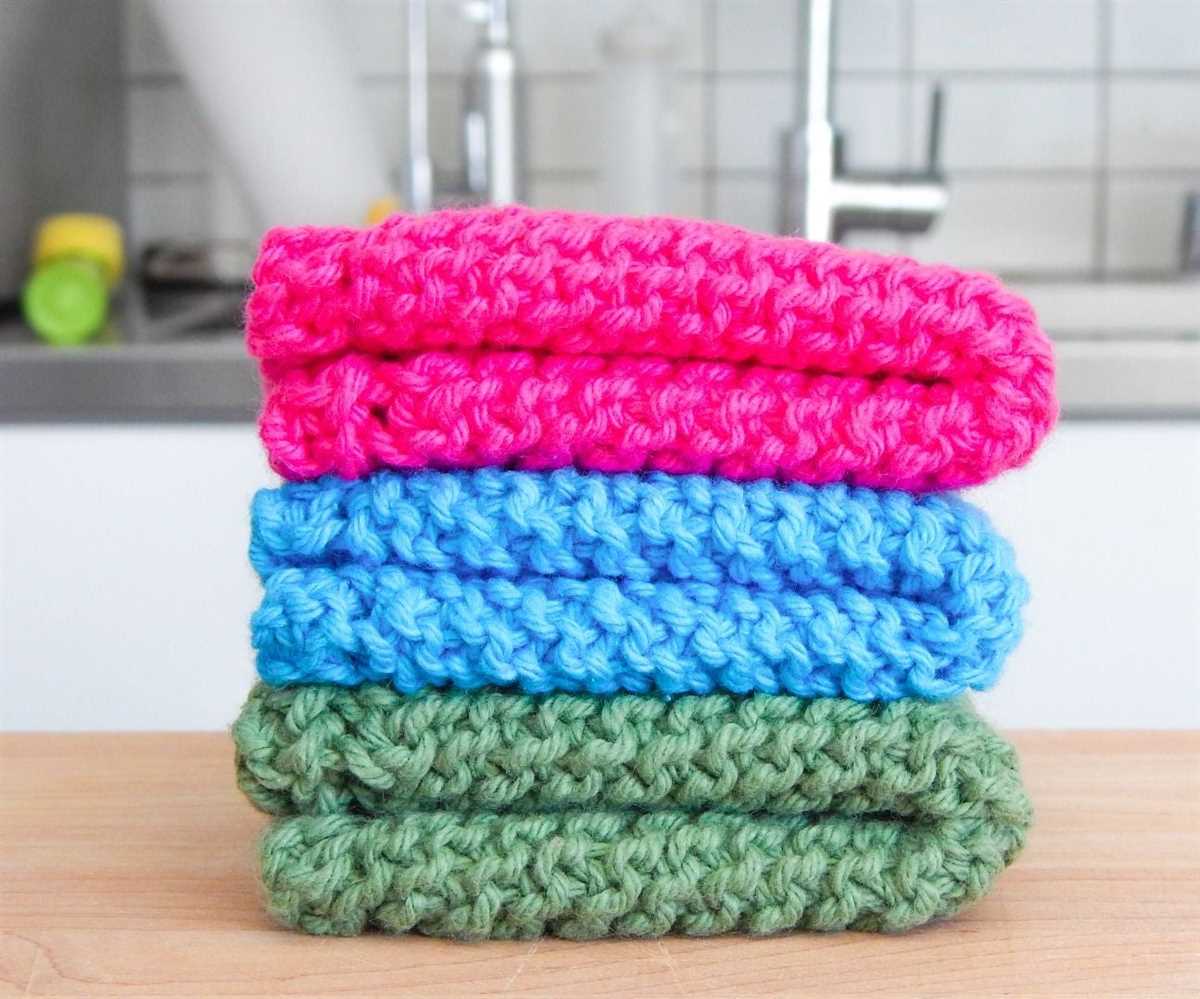 Dishcloth pattern knit easy