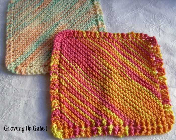 Dishcloth pattern knit easy