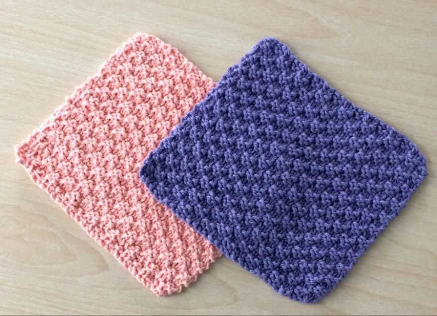 Dishcloth pattern knit easy